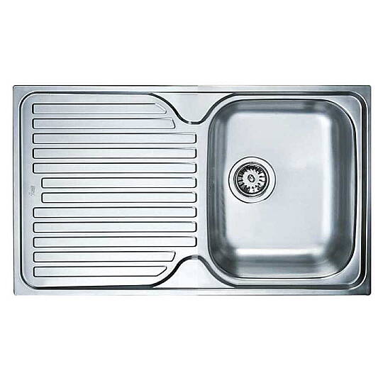 Teka 40109051 Princess 50 B Eviye, Paslanmaz Çelik, Sol Damlalıklı
