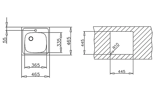 Teka 40109613 E50 1B/465.465 1B Eviye, Paslanmaz Çelik - 2