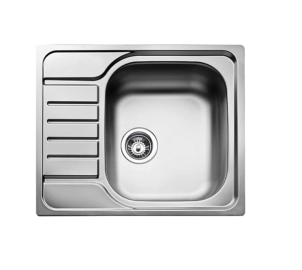 Teka 40133222CLASSIC 1B ½ D 580.500 Eviye, Paslanmaz Çelik, Sağ Damlalıklı - 1